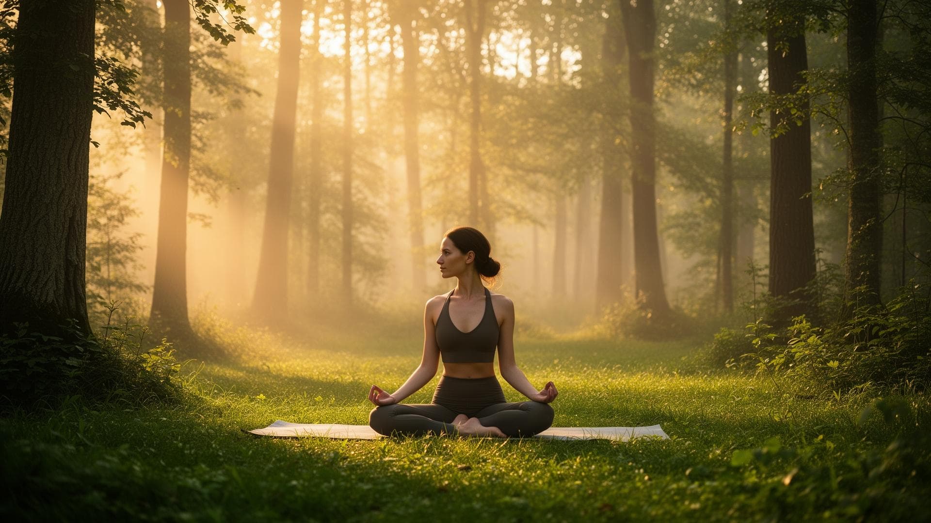 Yoga session in nature at Ananyaavan - Online and in-person wellness