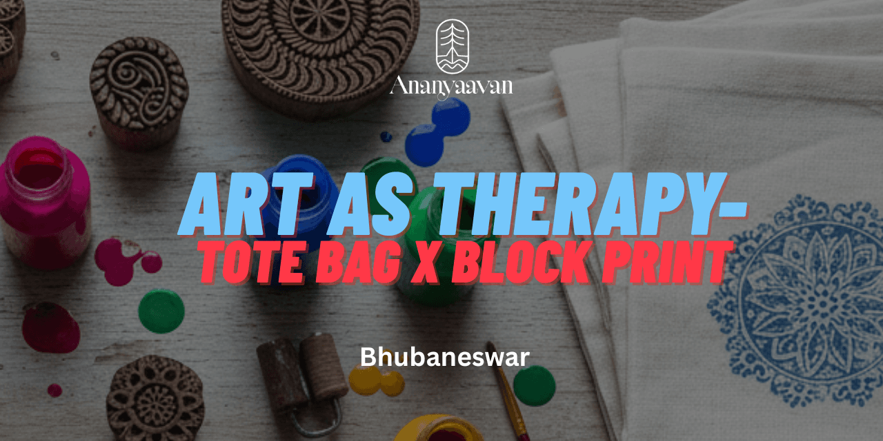 Art as Therapy- Paint Your Tote / Block Print Edition